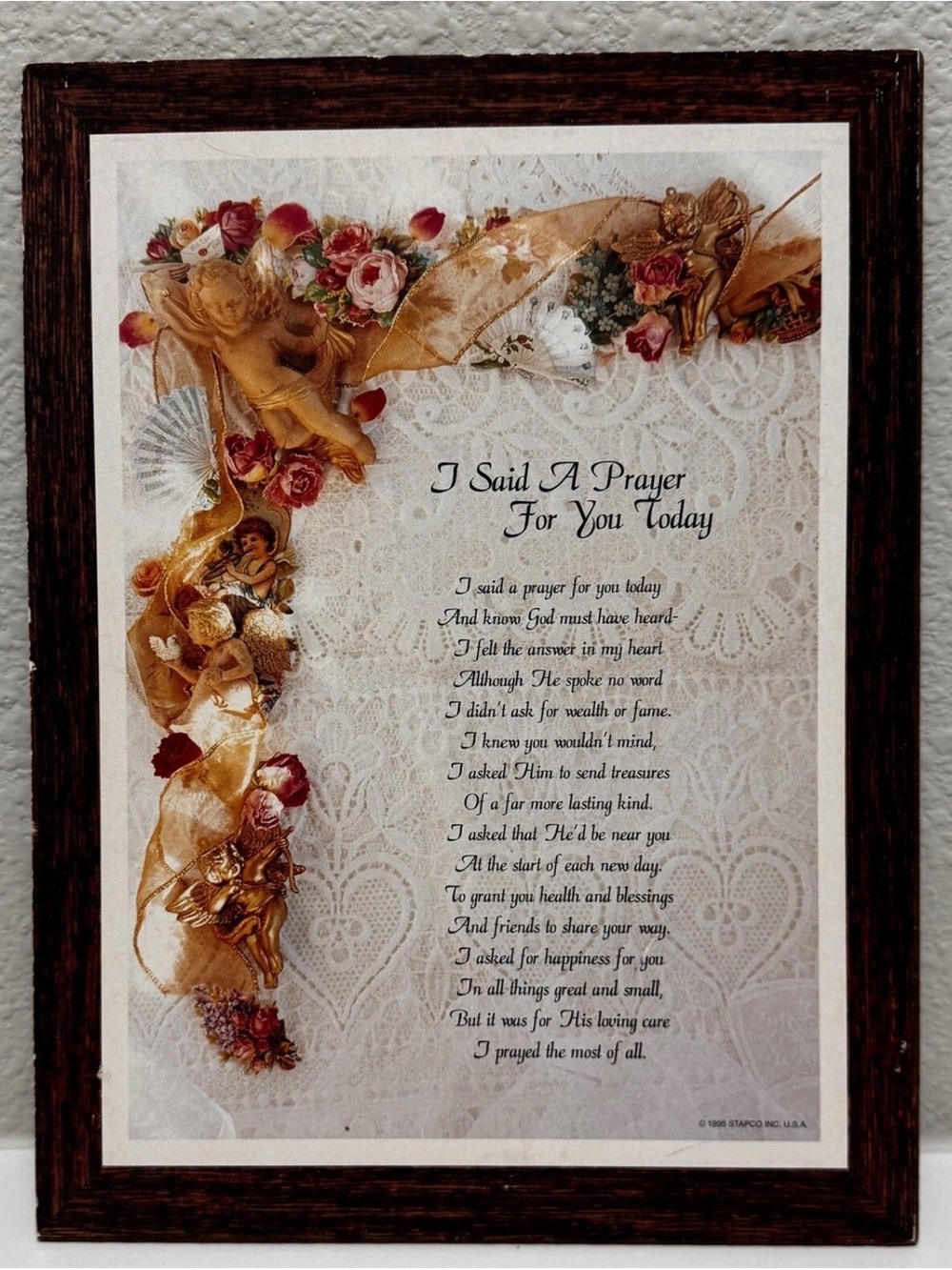 1995 Stapco Prayer "I Said a prayer for you today"